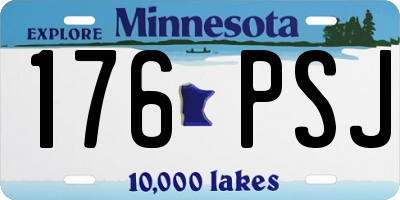 MN license plate 176PSJ