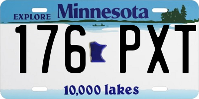 MN license plate 176PXT