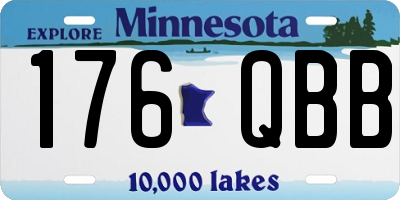 MN license plate 176QBB