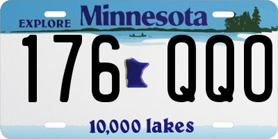 MN license plate 176QQO