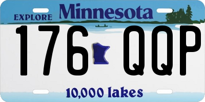 MN license plate 176QQP