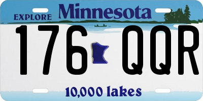 MN license plate 176QQR