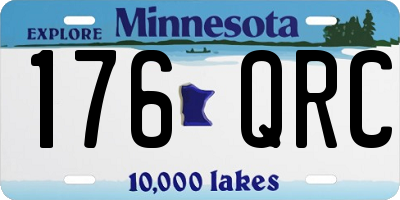 MN license plate 176QRC