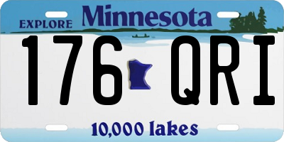 MN license plate 176QRI