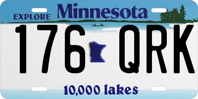 MN license plate 176QRK