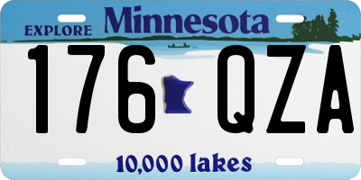 MN license plate 176QZA
