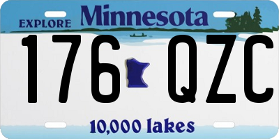 MN license plate 176QZC