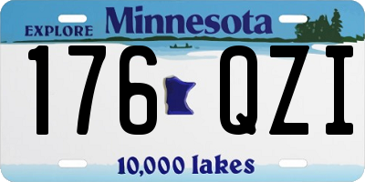 MN license plate 176QZI