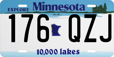 MN license plate 176QZJ