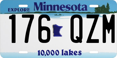 MN license plate 176QZM