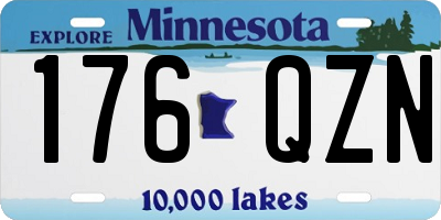 MN license plate 176QZN