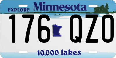 MN license plate 176QZO