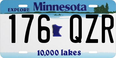 MN license plate 176QZR