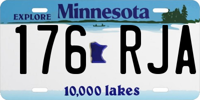 MN license plate 176RJA