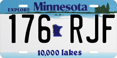 MN license plate 176RJF