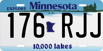 MN license plate 176RJJ