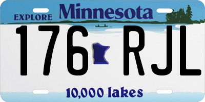 MN license plate 176RJL