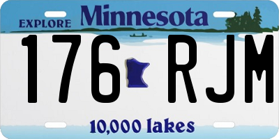 MN license plate 176RJM