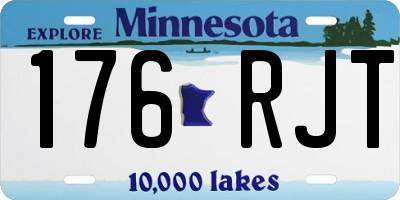 MN license plate 176RJT