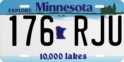 MN license plate 176RJU