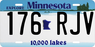 MN license plate 176RJV