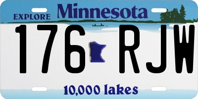 MN license plate 176RJW
