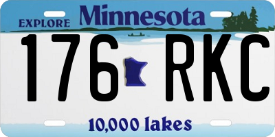 MN license plate 176RKC