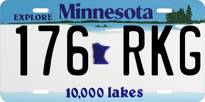 MN license plate 176RKG