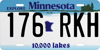 MN license plate 176RKH