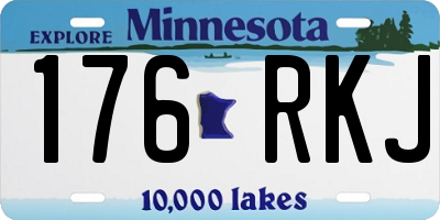 MN license plate 176RKJ