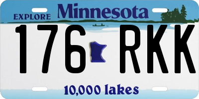 MN license plate 176RKK