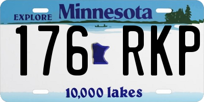 MN license plate 176RKP