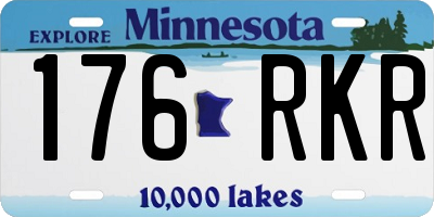 MN license plate 176RKR
