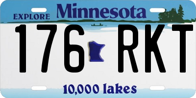 MN license plate 176RKT