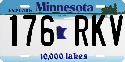 MN license plate 176RKV