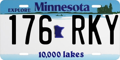 MN license plate 176RKY