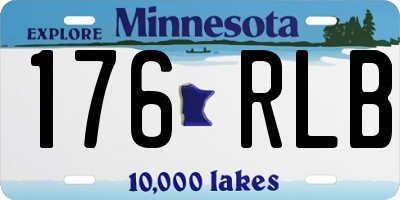 MN license plate 176RLB