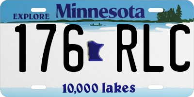 MN license plate 176RLC
