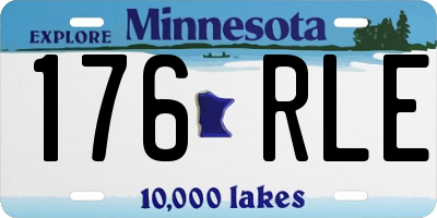 MN license plate 176RLE