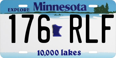 MN license plate 176RLF
