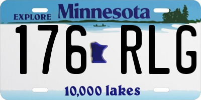 MN license plate 176RLG