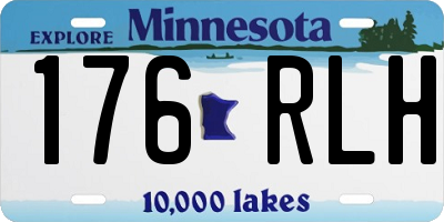 MN license plate 176RLH