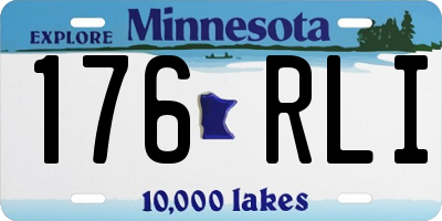 MN license plate 176RLI