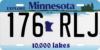MN license plate 176RLJ