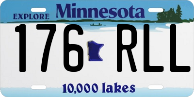 MN license plate 176RLL