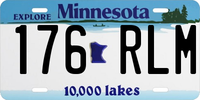 MN license plate 176RLM