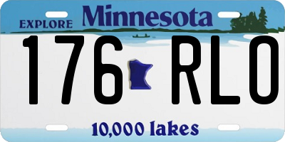 MN license plate 176RLO