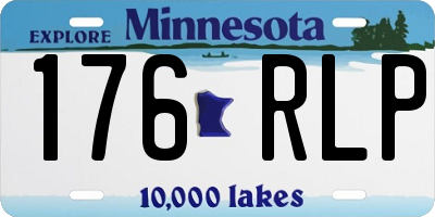 MN license plate 176RLP
