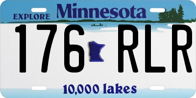 MN license plate 176RLR