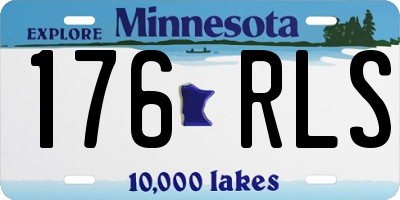 MN license plate 176RLS